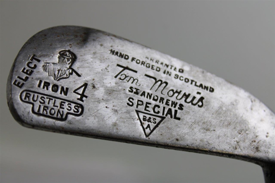 Tom Morris St Andrews Special Warranted Hand Forged Elect Rustless 4 Iron