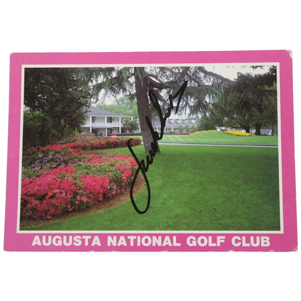 Jordan Spieth Signed Augusta National Golf Club Postcard JSA ALOA
