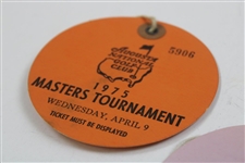 1970, 1975, 1977, 1980 & 1987 Masters Tournament Practice Round Tickets