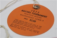 1970, 1975, 1977, 1980 & 1987 Masters Tournament Practice Round Tickets
