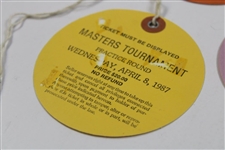 1970, 1975, 1977, 1980 & 1987 Masters Tournament Practice Round Tickets