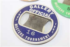 1967, 1968 & 1969 Masters Tournament Gallery Official Badges - #16, #14 & #5