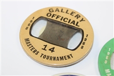 1967, 1968 & 1969 Masters Tournament Gallery Official Badges - #16, #14 & #5