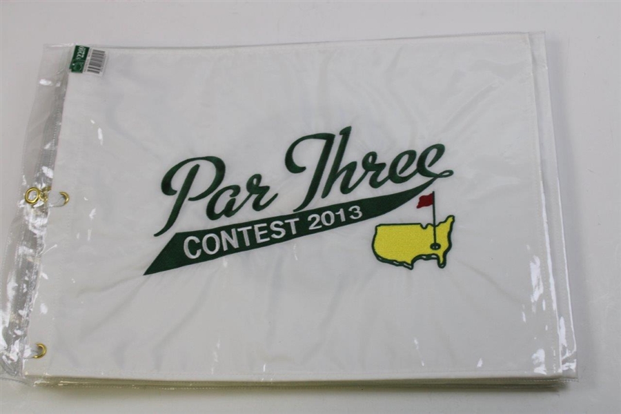 Seven (7) Masters Tournament Par 3 Contest Flags in Original Sleeves 2011-2015 & 2017-2018