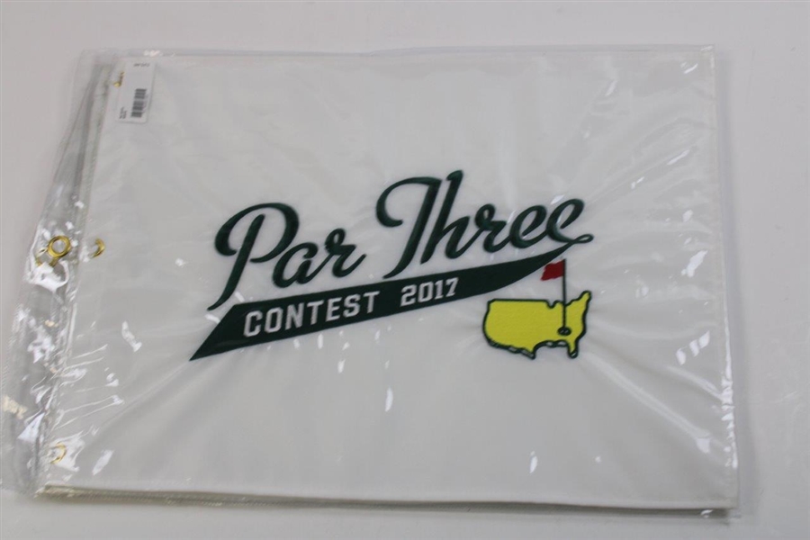 Seven (7) Masters Tournament Par 3 Contest Flags in Original Sleeves 2011-2015 & 2017-2018