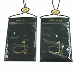 Two (2) Masters Tournament Logo Dk Green Lanyards - Used
