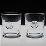 2024 Masters Tournament Set of Two Double Old Fashioned Glasses in Original Box 