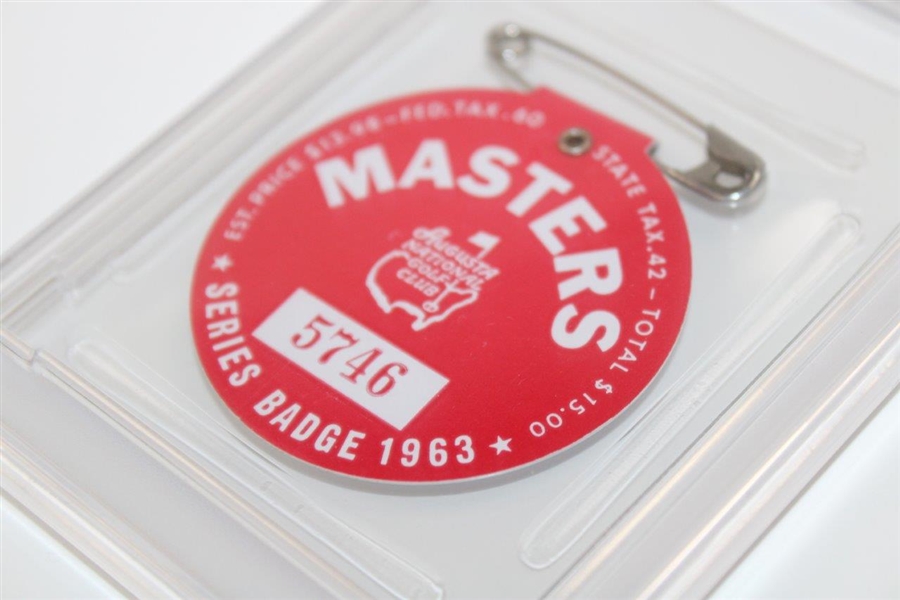 1963 Masters Series Badge #5746 PSA Grade 8 #75553046 - Jack Nicklaus Winner