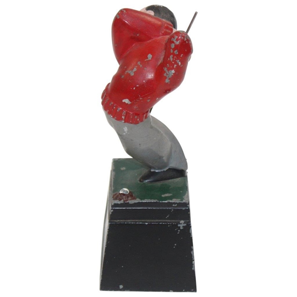 1940s Metal Golfer Art Deco Statue