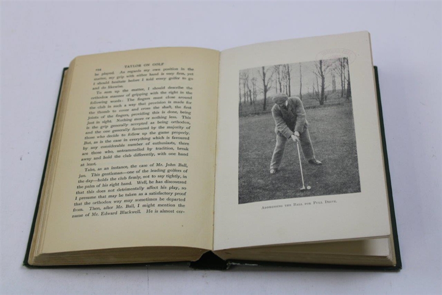 1902 'Taylor On Golf' 1st Edition By J.H. Taylor