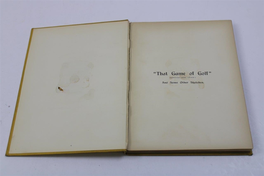 1902 'That Game Of Golf & Some Other Sketches' 1st Edition By Tom Browne