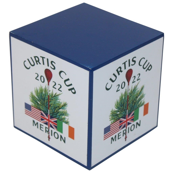 2022 Curtis Cup Merion Golf Club Game Used Metal Tee Marker 