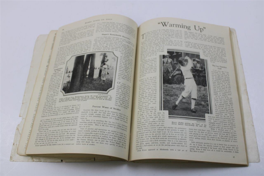 1931 'Bobby Jones On Golf' Revised Edition Book