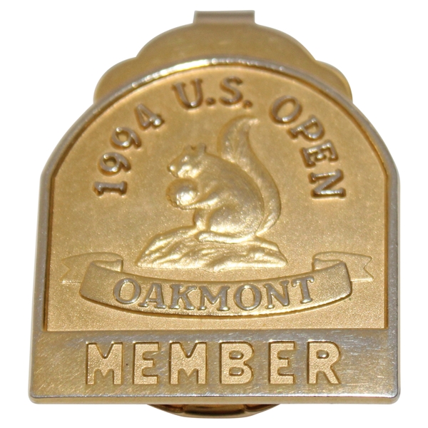 1994 US Open Oakmont C.C. Member Money Clip - Arnold Palmer’s Last Open