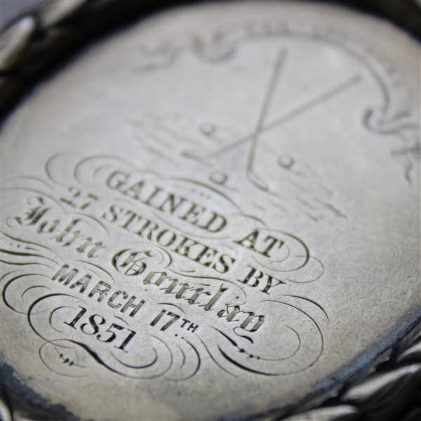 John Gourlay's 1851 Thistle Edinburgh Golfing Club Winners Medal