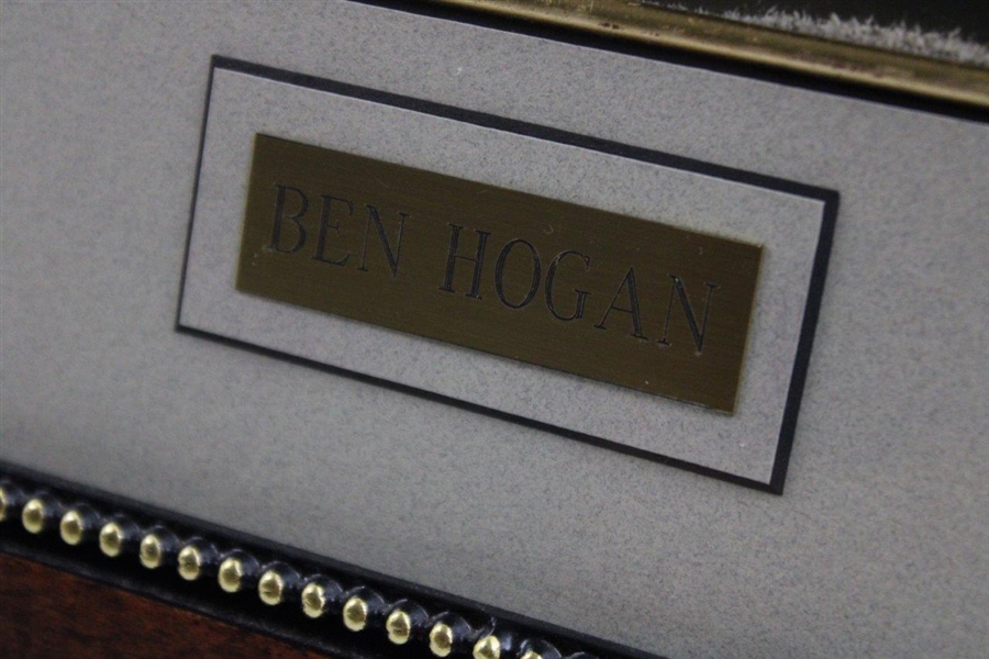 Ben Hogan Signed Photograph Framed w/ Nameplate JSA ALOA