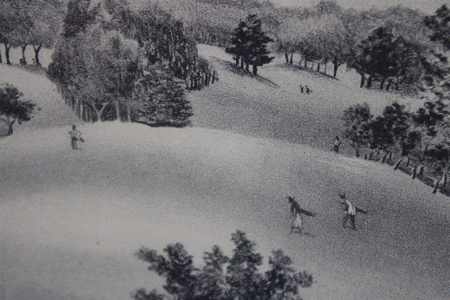 The Golf Hills' Ltd Ed Lithograph #23/100 by Adolf Dehn - Framed