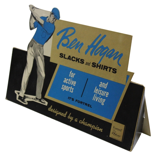 1950’s Ben Hogan Slacks and Shirts Cardboard Fold Out Ad Display