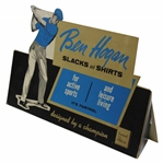 1950’s Ben Hogan Slacks and Shirts Cardboard Fold Out Ad Display