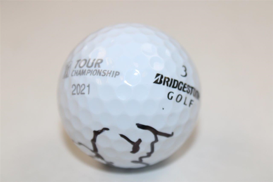 Patrick Cantlay Signed 2021 Tour Championship Logo Golf Ball JSA ALOA