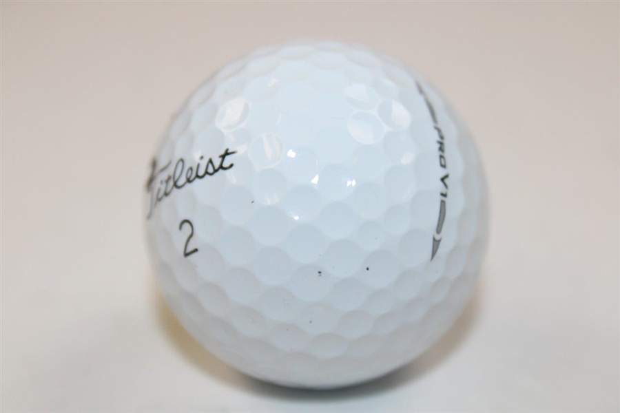 Sahith Theegala Signed Masters Logo Pro V1 Golf Ball JSA ALOA