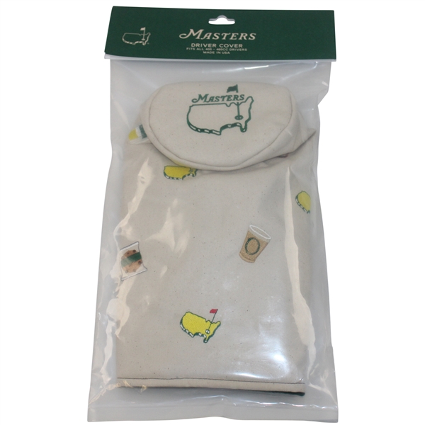 Masters Seamus Golf Canvas Driver Headcover w/Embroidered Concession Icons