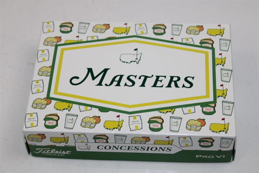 Masters Titleist Concessions Pro V1 Golf Ball Dozen Box