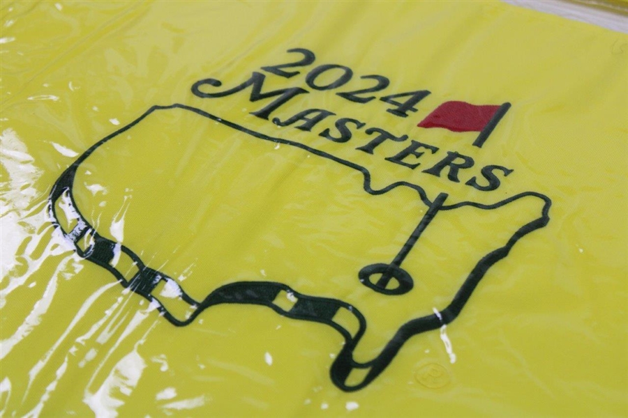 Two (2) 2024 Masters Embroidered Golf Pin Flags