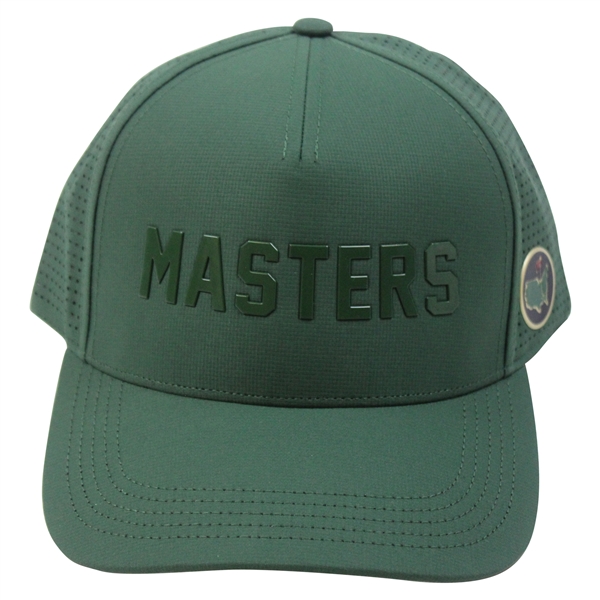 Masters Dark Green Raised Lettering Mesh Hat