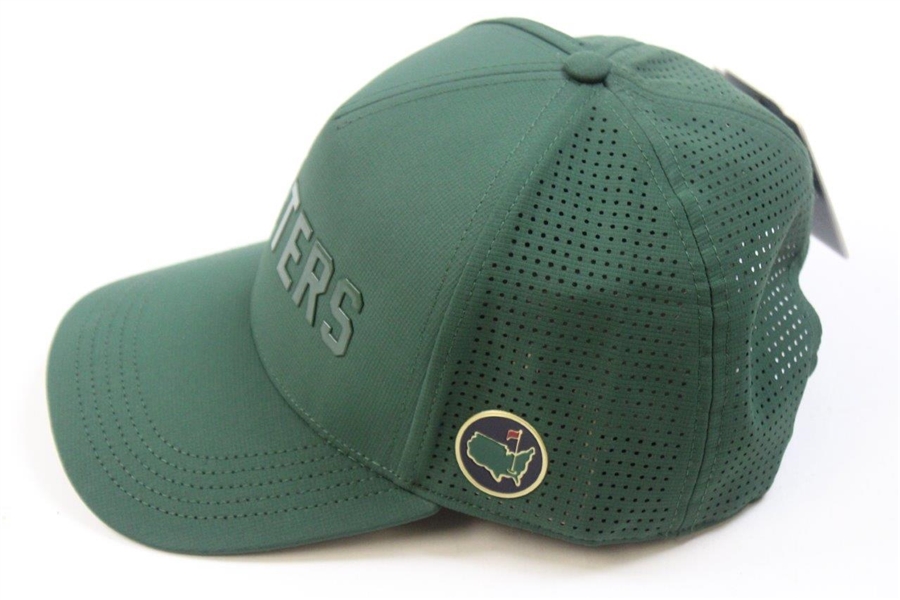 Masters Dark Green Raised Lettering Mesh Hat