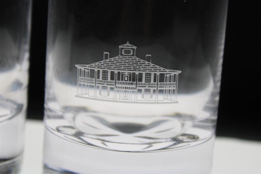 Two (2) Augusta National Golf Club Clubhouse Rocks Glasses