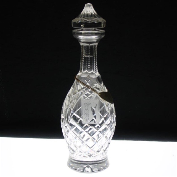 1986 PGA Tour Corporate Executive Open Cut Glass Decanter with Stopper