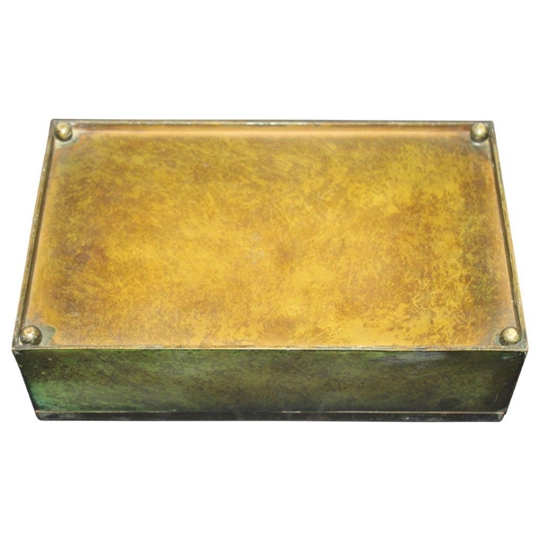 1919 Olympia Fields Sterling on Bronze Cigar Humidor Box Trophy 