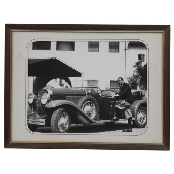 Walter Hagen Next to 1929 Duesenberg Luxury Car Original photo w/Estate Letter