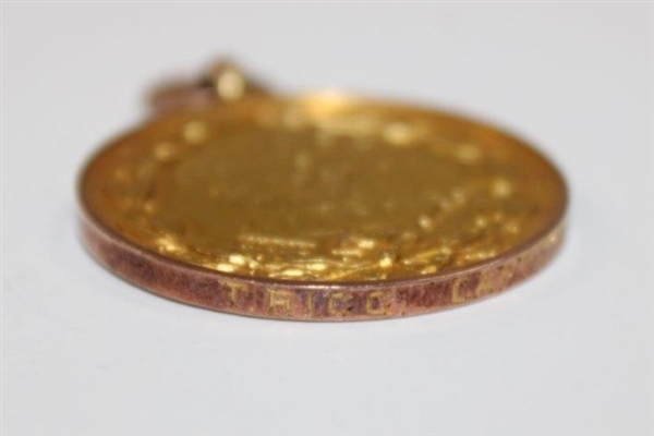 1907 Wigton GC 9k Gold Captain’s Medal  Awarded to Mr. J Harris