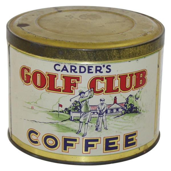 Carder’s Golf Club Coffee Tin w/Strong Graphics
