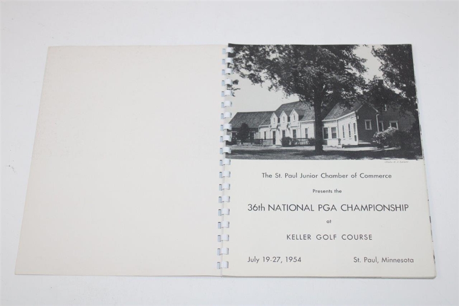 1954 PGA Championship at Keller Golf Course Program - Chick Harbert