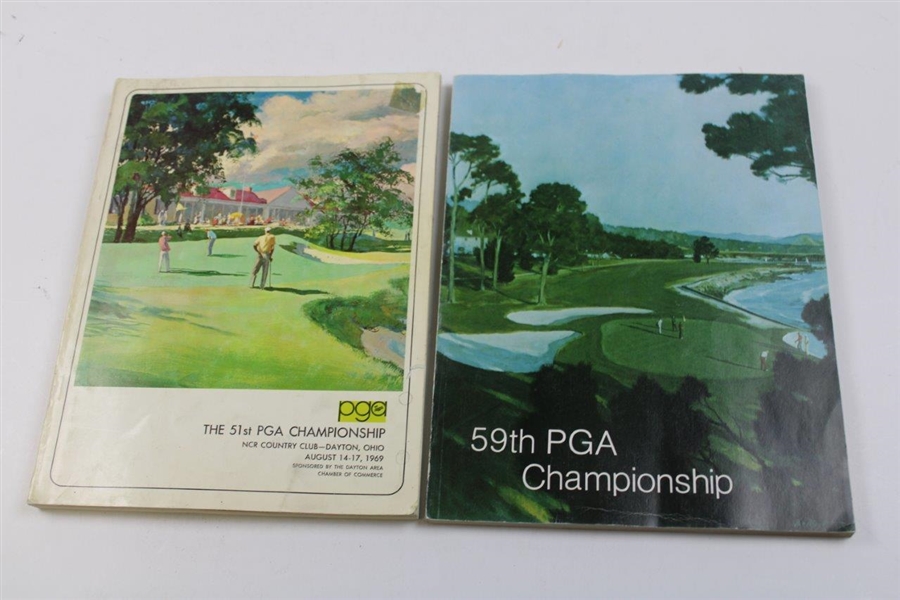 1969, 1977, 1980, 1981, 1997 & 2003 Official PGA Championship Programs
