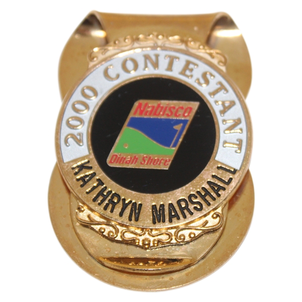 2000 Dinah Shore Nabisco Contestant Money Clip - Kathyrn Marshall