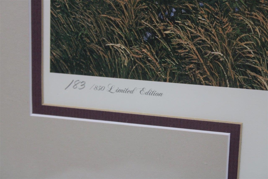 1995 St Andrews Old Course 14th Hole Ltd Ed Framed Lithograph #183/850 Signed by Linda Hartough 