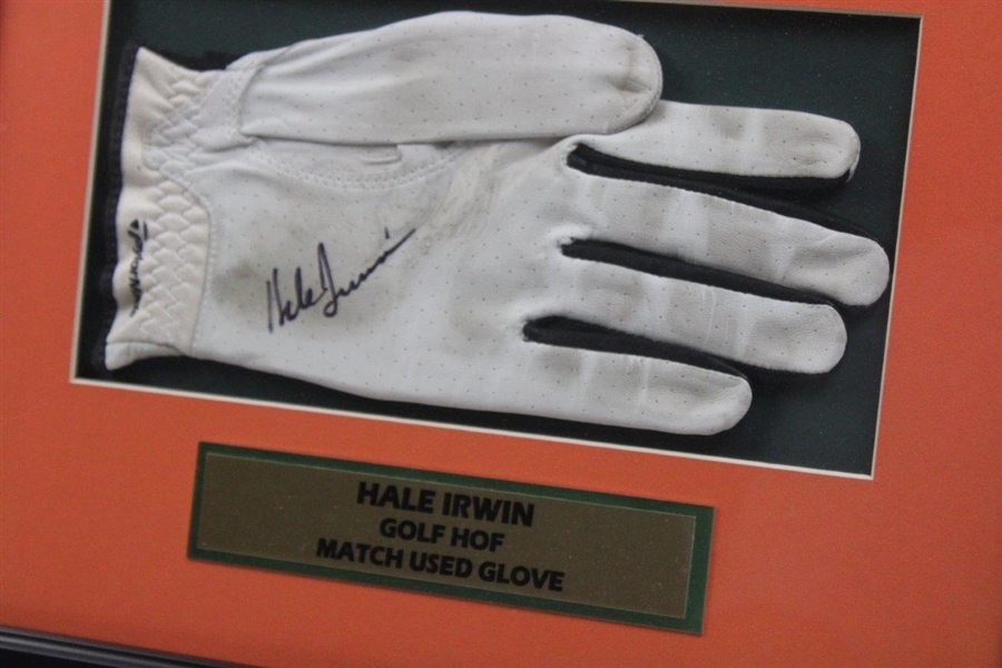 Hale Irwin Signed TaylorMade Match Used Golf Glove & Photo - Framed JSA ALOA