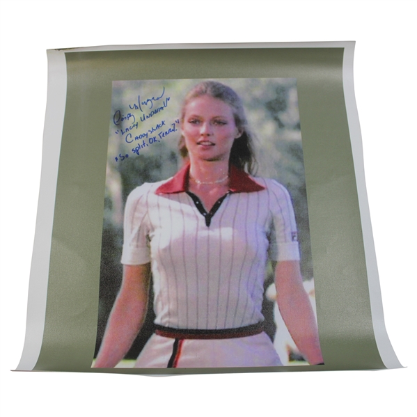 Cindy Morgan 'Lacey Underall from Caddyshack' Signed Large Canvas Print w/Insc. JSA ALOA