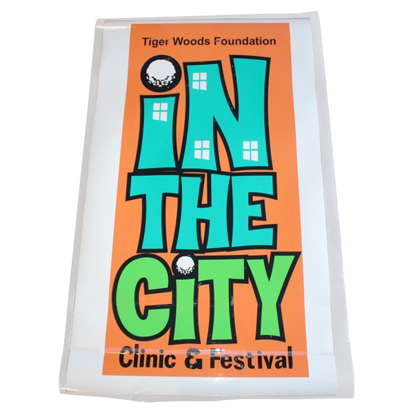 Tiger Woods Foundation 'In The City' Clinic & Festival Used 63x38 Poster