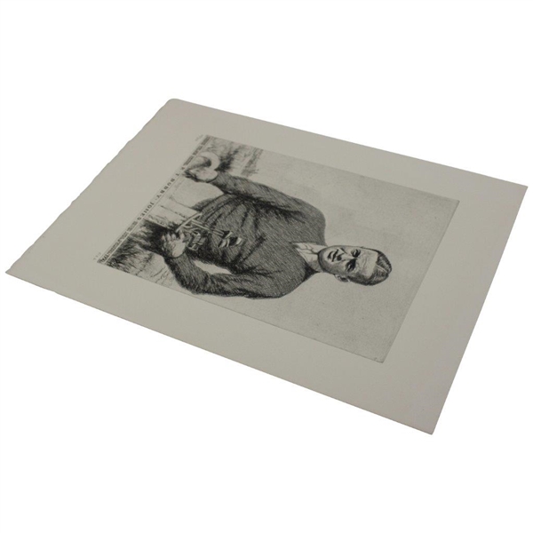 1930 Bobby Jones Grand Slam Etching Print 65/200 Signed By Artist Douglas Mccleod