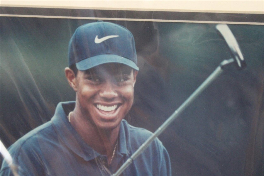 Tiger Woods 1997 PGA Championship Pro Tour Presentation w/Photo - Framed