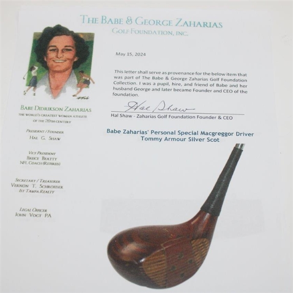 Babe Zaharias' Special Macgreggor Driver Tommy Armour Silver Scot