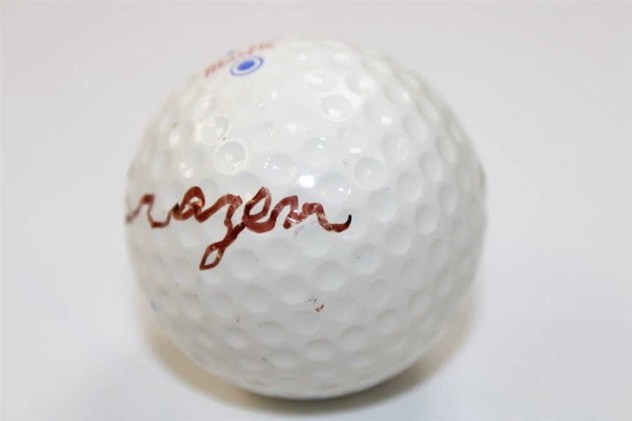 Gene Sarazen Signed Blue Dot Dunlop Golf Ball JSA ALOA