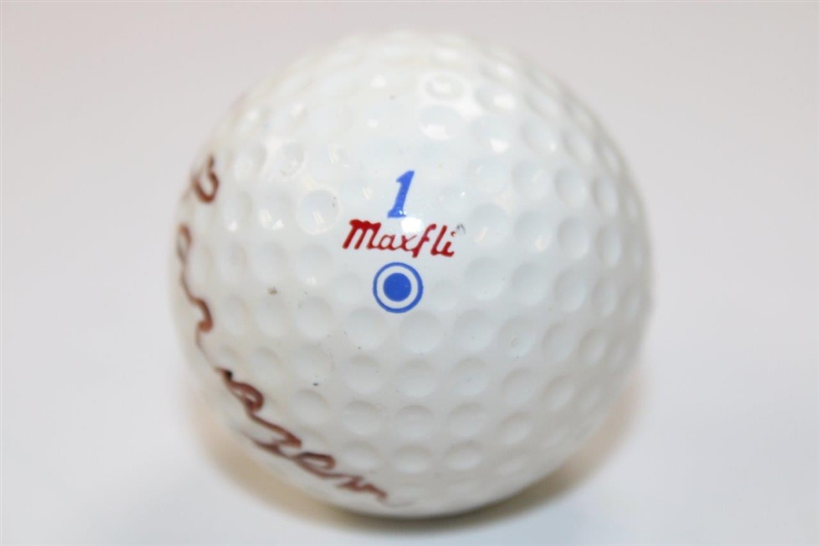 Gene Sarazen Signed Blue Dot Dunlop Golf Ball JSA ALOA