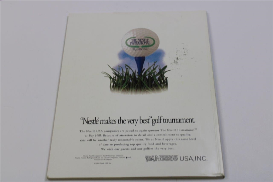 Arnold Palmer Signed 1995 Nestle Invitational At Bay Hill Club Program JSA ALOA