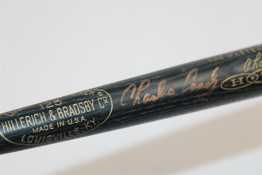 Charles Coody Signed Masters Champions Louisville Miniature Bat JSA ALOA